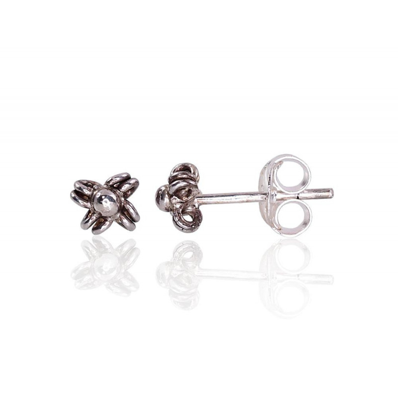 Silver stud earrings 2203453(POx-Bk), Silver 925°, oxide (Plating)