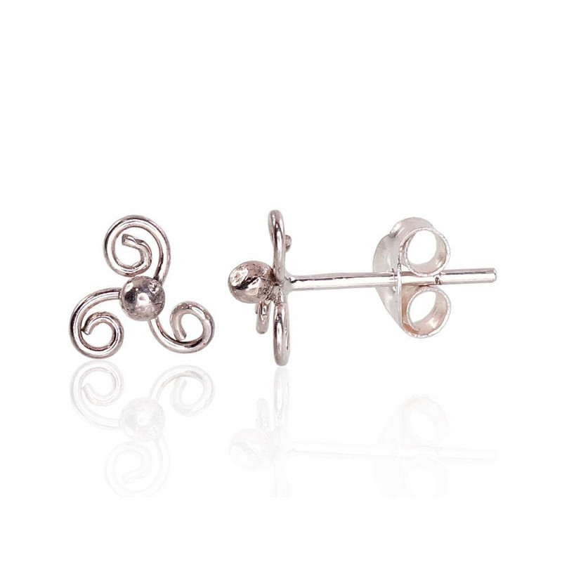 Silver stud earrings 2203456(POx-Bk), Silver 925°, oxide (Plating)