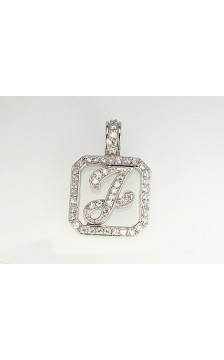 Sudraba kulons 2300114(PRh-Gr)_CZ, Sudrabs 925°, rodijs (pārklājums), Cirkoni