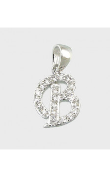 Hõberipats 2300308(PRh-Gr)_CZ, Hõbe 925°, roodium (kate), Tsirkonid