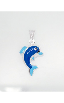 Silver pendant 2301150_ML-B+ML-LB, Silver 925°, Jewelery enamel