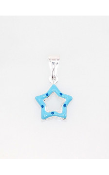 Silver pendant 2301375_ML-LB+ML-B, Silver 925°, Jewelery enamel