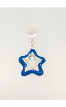Silver pendant 2301376_ML-B, Silver 925°, Jewelery enamel