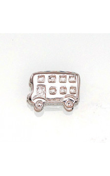 Silver pendant 2301457(PRh-Gr)_ML-DB+ML-R, Silver 925°, Rhodium (Plating), Jewelery enamel