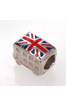 Sidabrinis pakabukas 2301457(PRh-Gr)_ML-DB+ML-R, Sidabras 925°, rodis (padengti), Juvelyrinė emalė