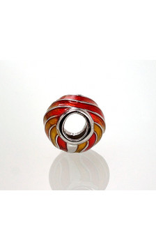 Sudraba kulons 2301459(PRh-Gr)_ML-Y+ML-OR, Sudrabs 925°, rodijs (pārklājums), Juvelieru emalja