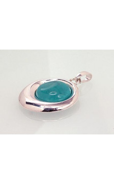 Silver pendant 2301558_TRX-G, Silver 925°, Turquoise (Imitation)