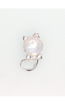 Silver pendant 2301582_CZ+MS, Silver 925°, Zirkons , Moonstone