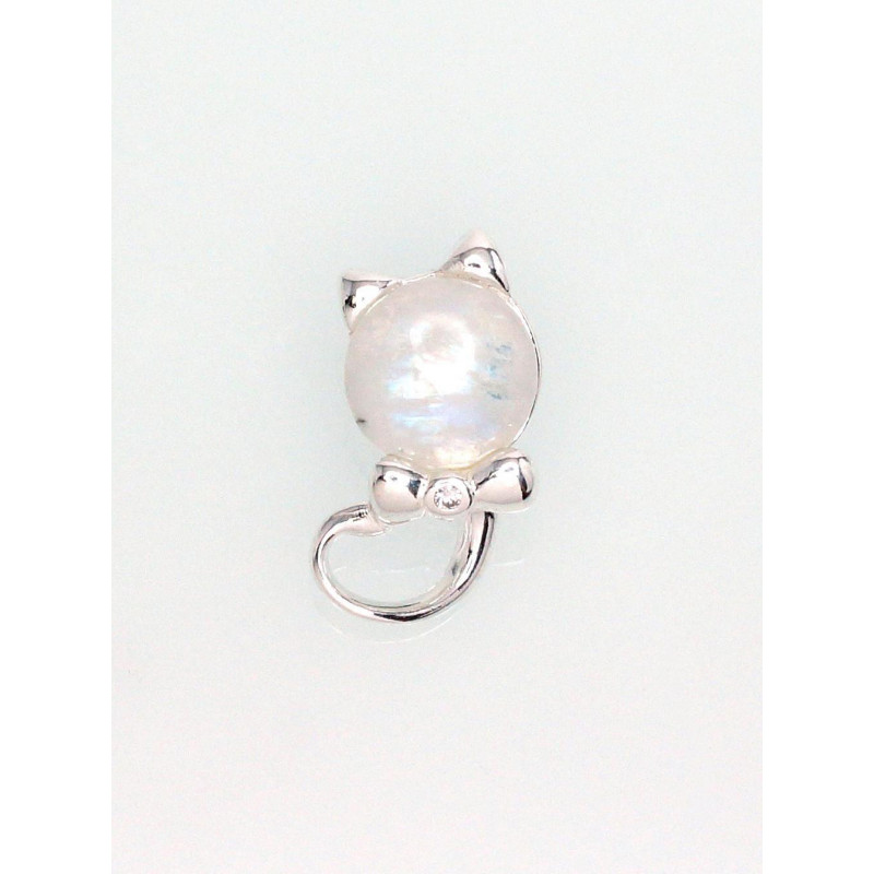 Silver pendant 2301582_CZ+MS, Silver 925°, Zirkons , Moonstone