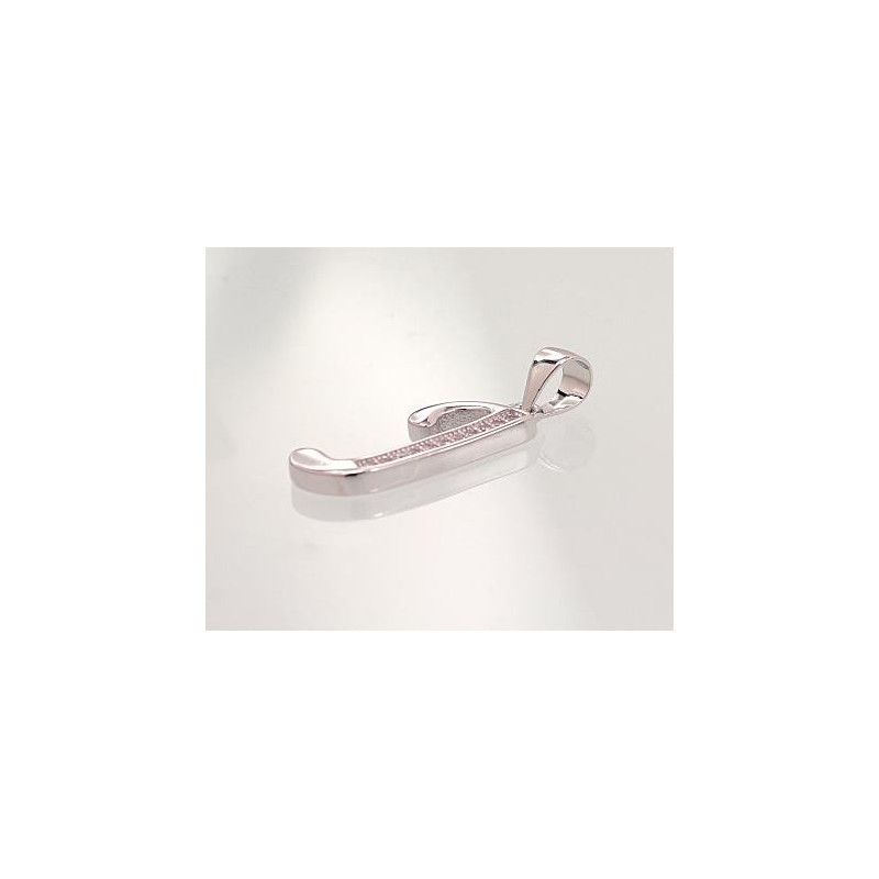 Sudraba kulons 2301614(PRh-Gr)_CZ, Sudrabs 925°, rodijs (pārklājums), Cirkoni