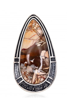 Sudraba kulons 2301799(POx-Bk)_JA-Y, Sudrabs 925°, oksids (pārklājums), Jašma