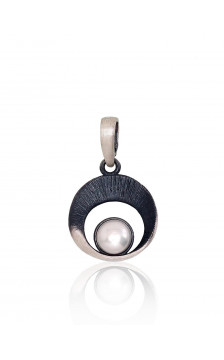 Hõberipats 2301813(Matt+POx-MattBk)_PE, Hõbe 925°, oksüüd (kate), Pärlitest