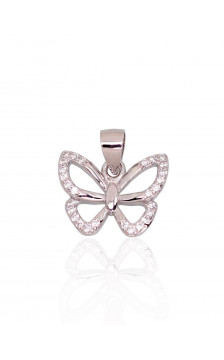 Sudraba kulons 2301831(PRh-Gr)_CZ, Sudrabs 925°, rodijs (pārklājums), Cirkoni