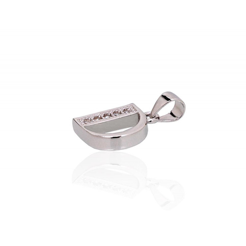 Sudraba kulons 2301835(PRh-Gr)_CZ, Sudrabs 925°, rodijs (pārklājums), Cirkoni