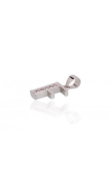 Sidabrinis pakabukas 2301837(PRh-Gr)_CZ, Sidabras 925°, rodis (padengti), Cirkonai