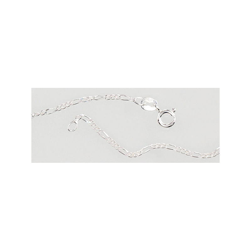 Silver chain Figaro 1,8 mm , diamond cut 2400052, Silver 925°