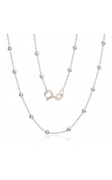 Sidabrinė grandinėlė Bead 1-3 mm 2400058, Sidabras 925°