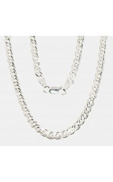 Sudraba ķēdīte Mona Liza 4,9 mm , dimantu apstrādājums 2400062, Sudrabs 925°