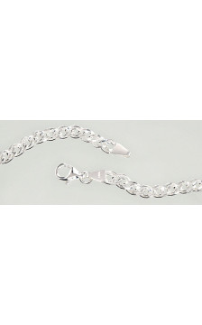 Silver chain Mona Liza 4,9 mm , diamond cut 2400062, Silver 925°