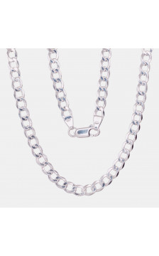 Silver chain Curb 4.5 mm 2400065, Silver 925°
