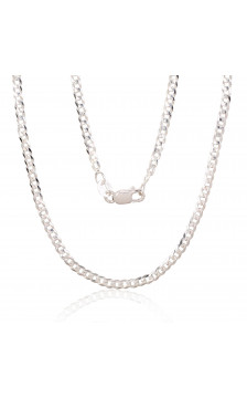 Sudraba ķēdīte Kartjē 2.5 mm , dimantu apstrādājums 2400073, Sudrabs 925°