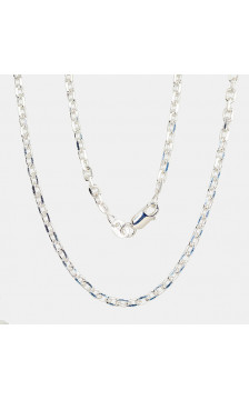 Silver chain Anchor 3 mm , diamond cut 2400076, Silver 925°