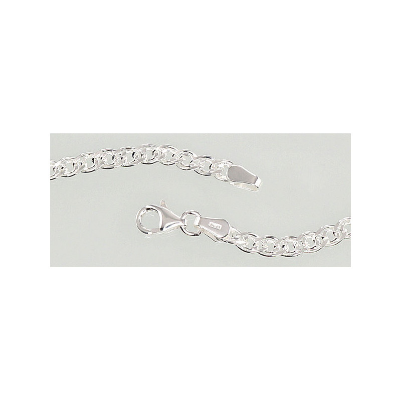 Sudraba ķēdīte Mona Liza 3.1 mm , dimantu apstrādājums 2400077, Sudrabs 925°