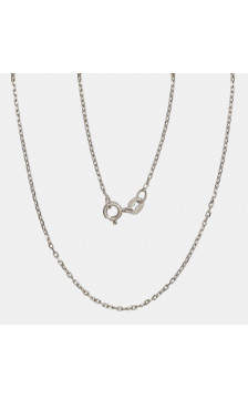 Sudraba ķēdīte Enkurs 1 mm , dimantu apstrādājums 2400084(PRh-Gr), Sudrabs 925°, rodijs (pārklājums)