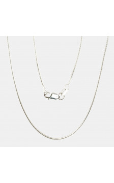 Sidabrinė grandinėlė Snake 1 mm 2400085, Sidabras 925°