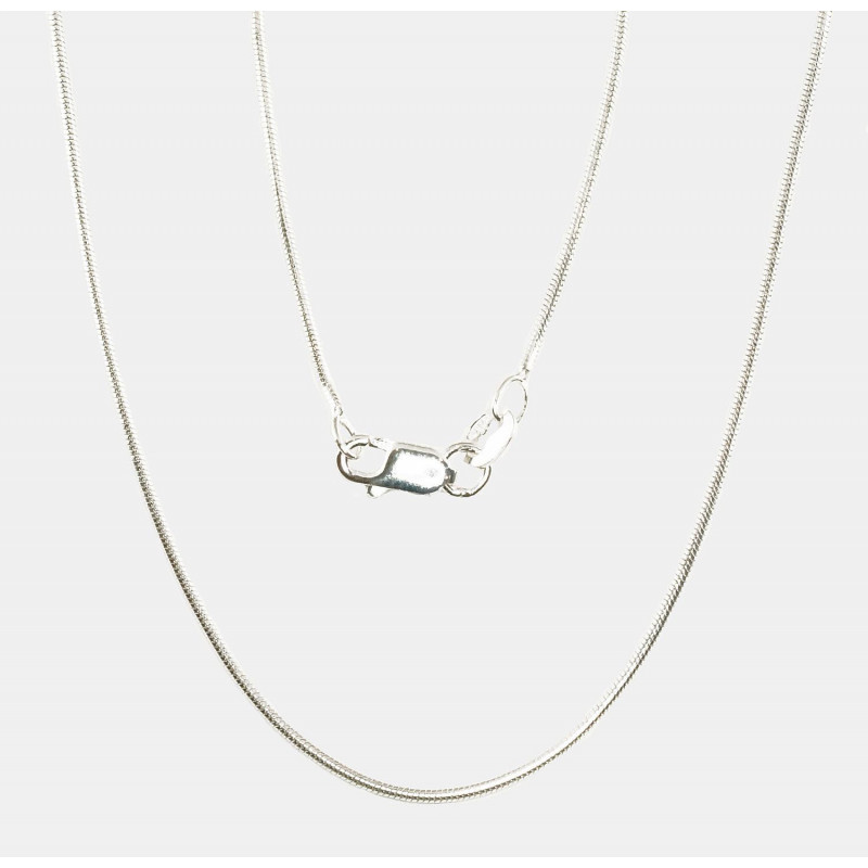 Sudraba ķēdīte Čūskiņa 1 mm 2400085, Sudrabs 925°