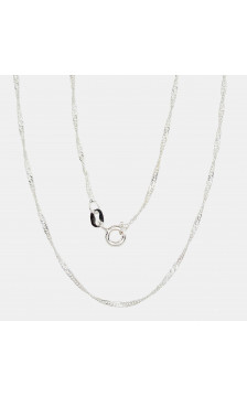 Silver chain Singapore 1,5 mm , diamond cut 2400093, Silver 925°