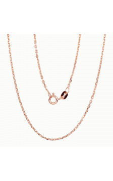 Hõbekett Anchor 1.2 mm , kantide teemanttöötlus 2400094(PAu-R), Hõbe 925°, punane kuld (kate)