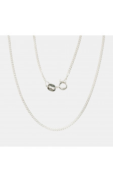 Silver chain Curb 1.5 mm , diamond cut 2400108, Silver 925°