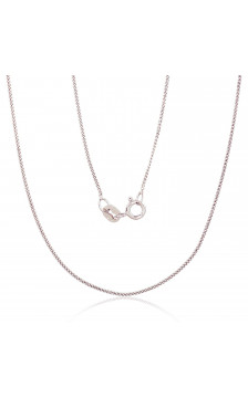 Sidabrinė grandinėlė Curb 1 mm , briaunų apdirbimas deimantu 2400135, Sidabras 925°