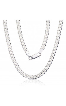 Sidabrinė grandinėlė Curb 4 mm 2400141, Sidabras 925°