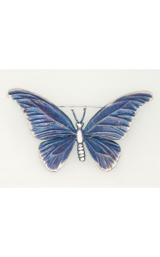 Sudraba piespraude 2920020(Matt+POx-MattB), Sudrabs 925°, oksids (pārklājums)