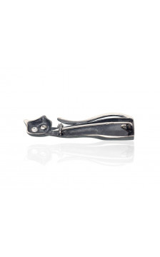 Silver brooch 2920112(Matt+POx-MattBk)_SV, Silver 925°, oxide (Plating), Crystals