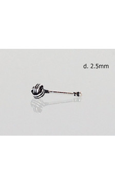 Sudraba pirsings - degunam 2930103, Sudrabs 925°