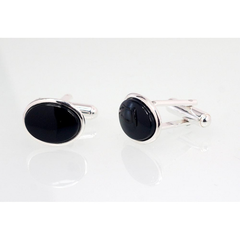 Silver cufflinks 2940034_ON, Silver 925°, Onix