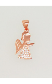 Hõberipats 2301673(PAu-R)_CZ, Hõbe 925°, punane kuld (kate), Tsirkonid