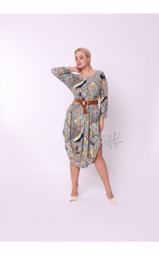 Viscose TAFFI dress beautiful flowers 6