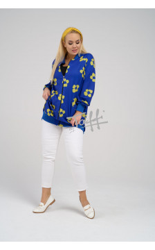 TAFFI sweater dark blue flowers 6