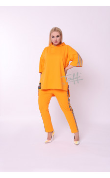 Cotton Taffi casual suit orange 8