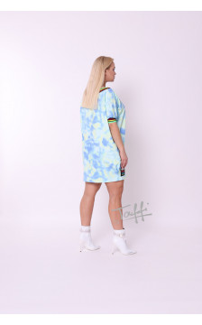 TAFFI kokvilnas kleita light blue 9