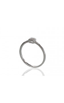 Gold ring 1100290(Au-W)_DI, White Gold 585°, Diamonds