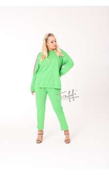 Cotton Taffi casual suit Wings Light Green 15