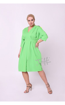 TAFFI cotton dress Light Green 20