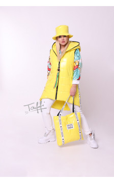 TAFFI yellow casual vest