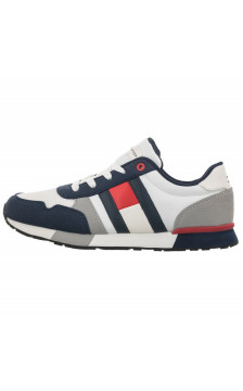 Tommy Hilfiger Low Cut Lace-Up Sneaker T3B4-31092-0732 X040 Blue/Red (TH197-a) bateliai