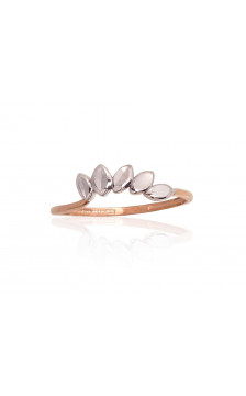 Zelta gredzens 1100941(Au-R+PRh-W), Sarkanais Zelts 585°, rodijs (pārklājums)